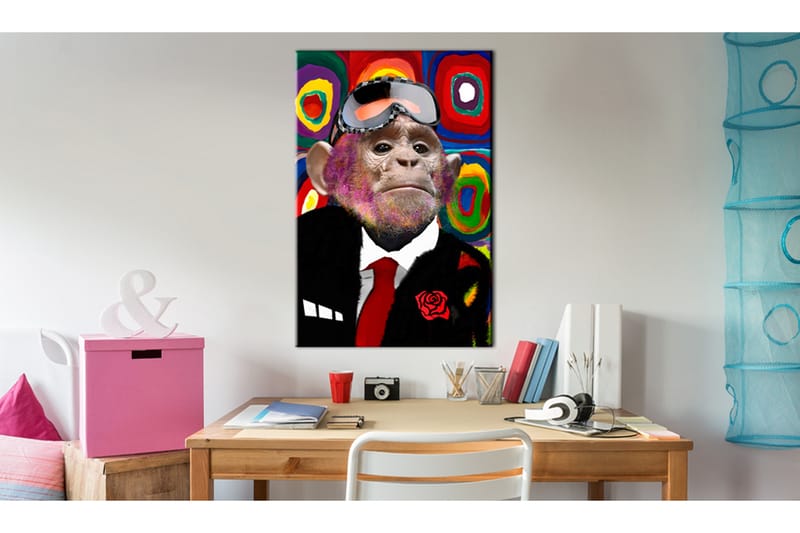 Tavle Mr. Monkey 80X120 - Artgeist sp. z o. o. - Innredning - Bilder & kunst - Lerretsbilder