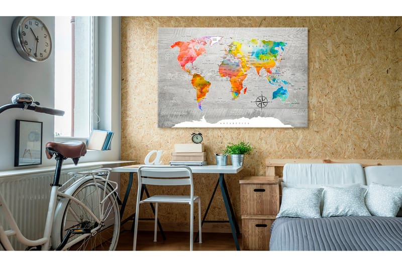 Tavle Multicolored Travels 90X60, Artgeist sp. z o. o.