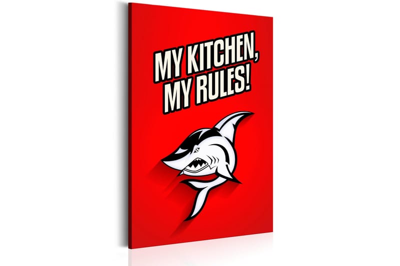 Tavle My Kitchen, My Rules! 80X120 - Artgeist sp. z o. o. - Innredning - Bilder & kunst - Lerretsbilder