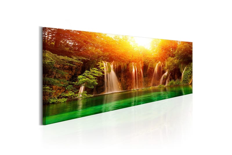 Tavle Nature: Magnificent Waterfall 135X45 - Artgeist sp. z o. o. - Innredning - Bilder & kunst - Lerretsbilder