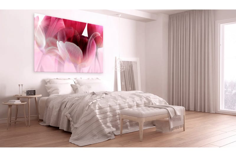 Tavle Nature: Pink Tulips 90X60, Artgeist sp. z o. o.