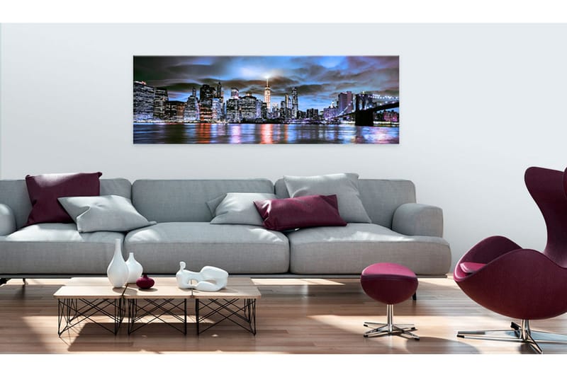 Tavle Nyc: City Lighthouse 135X45 - Artgeist sp. z o. o. - Innredning - Bilder & kunst - Lerretsbilder