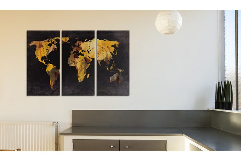 Tavle Om Verden Var En Ørken ... Triptych 90X60 - Artgeist sp. z o. o. - Innredning - Bilder & kunst - Lerretsbilder