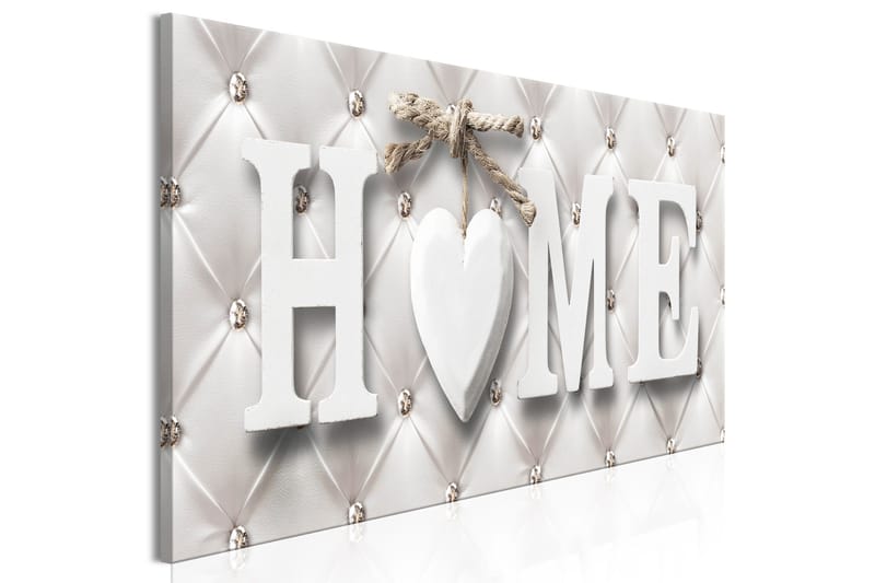 Tavle Quilted Home (1 Part) Narrow 135X45 - Artgeist sp. z o. o. - Innredning - Bilder & kunst - Lerretsbilder