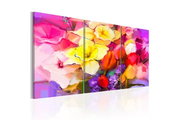 Tavle Rainbow Bouquet 60X30 - Artgeist sp. z o. o. - Innredning - Bilder & kunst - Lerretsbilder