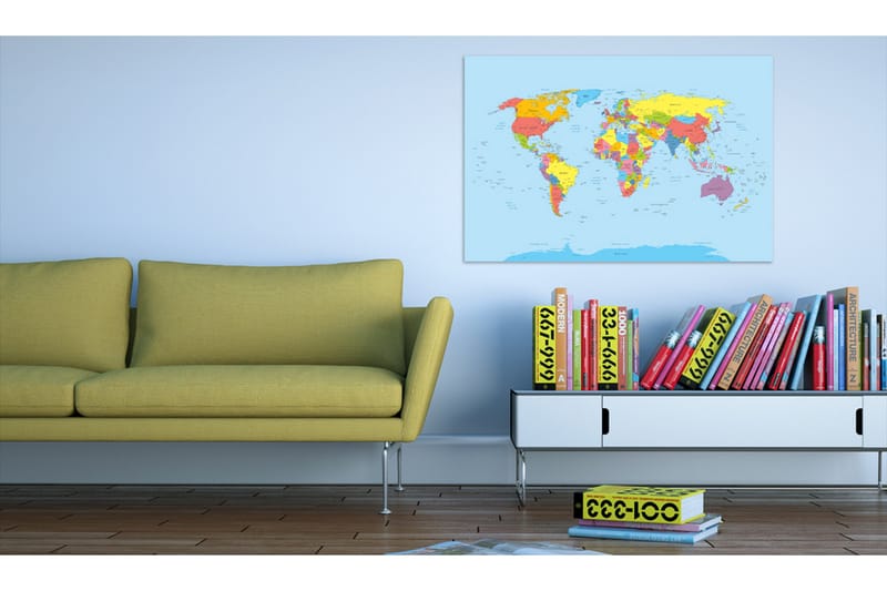Tavle Rainbow Geography 90X60, Artgeist sp. z o. o.