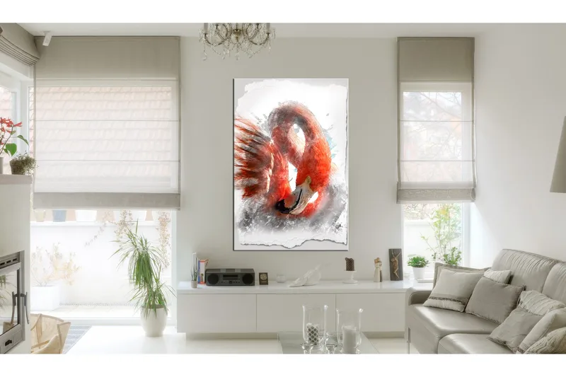 Tavle Red Flamingo 80X120, Artgeist sp. z o. o.