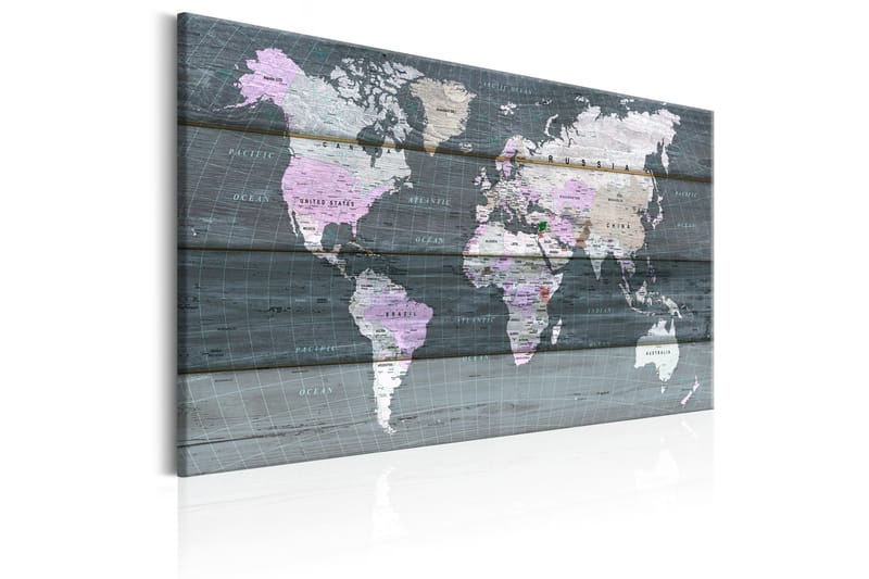 Tavle Roam Across The World 120X80 - Artgeist sp. z o. o. - Innredning - Bilder & kunst - Lerretsbilder