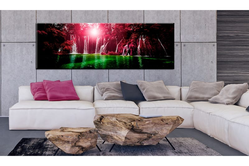 Tavle Ruby Waterfalls 120X40 - Artgeist sp. z o. o. - Innredning - Bilder & kunst - Lerretsbilder