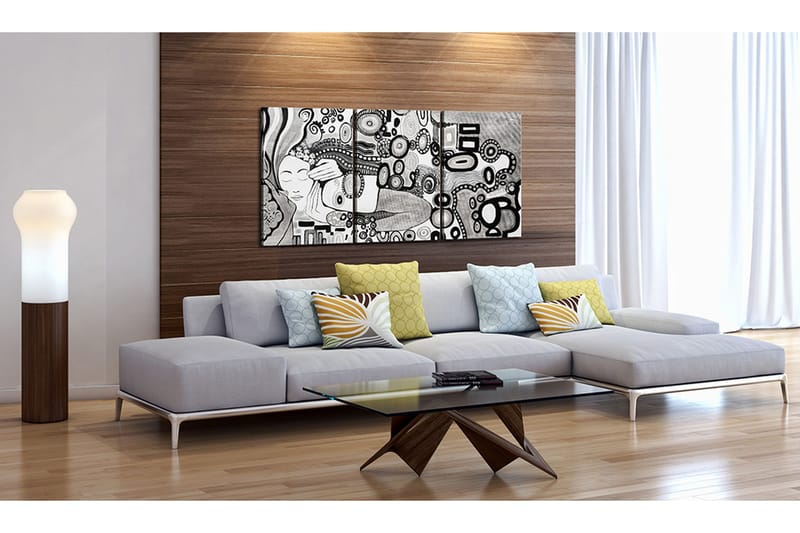 Tavle Sølv Kiss 60X30, Artgeist sp. z o. o.