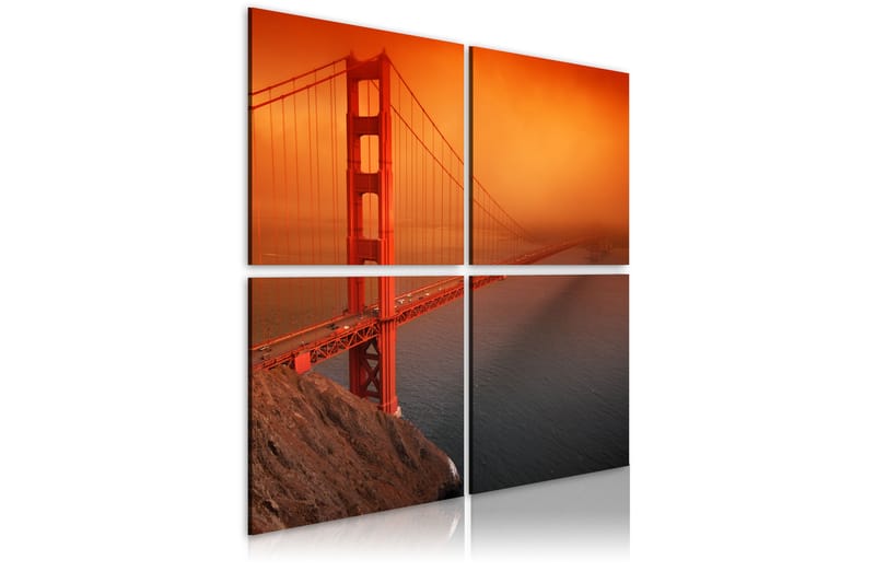 Tavle San Francisco Golden Gate Bridge 60X60 - Artgeist sp. z o. o. - Innredning - Bilder & kunst - Lerretsbilder