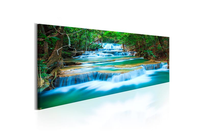 Tavle Sapphire Waterfalls 120X40 - Artgeist sp. z o. o. - Innredning - Bilder & kunst - Lerretsbilder