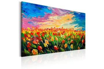 Tavle Sea Of Tulips 90X60 - Artgeist sp. z o. o. - Innredning - Bilder & kunst - Lerretsbilder