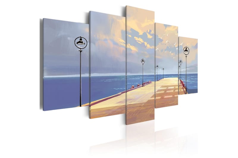 Tavle Seaside Walk 200X100 - Artgeist sp. z o. o. - Innredning - Bilder & kunst - Lerretsbilder