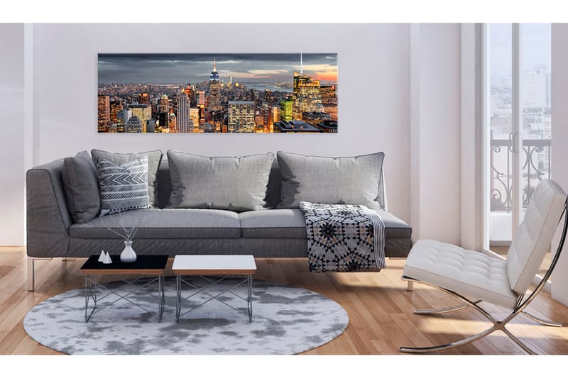 Tavle Sleepless In The City 120X40 - Artgeist sp. z o. o. - Innredning - Bilder & kunst - Lerretsbilder
