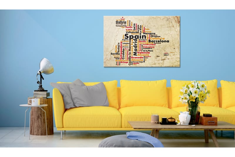 Tavle Spanish Cities (Es) 90X60 - Artgeist sp. z o. o. - Innredning - Bilder & kunst - Lerretsbilder