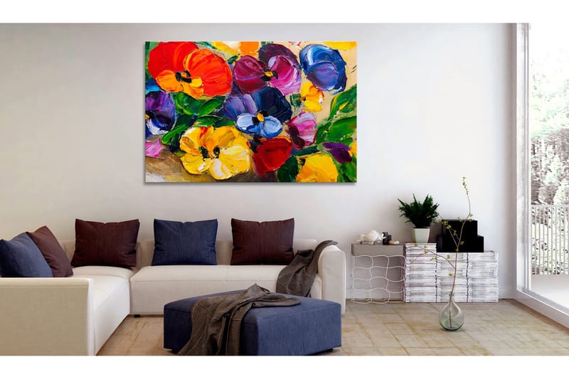 Tavle Spring Pansies 120X80, Artgeist sp. z o. o.