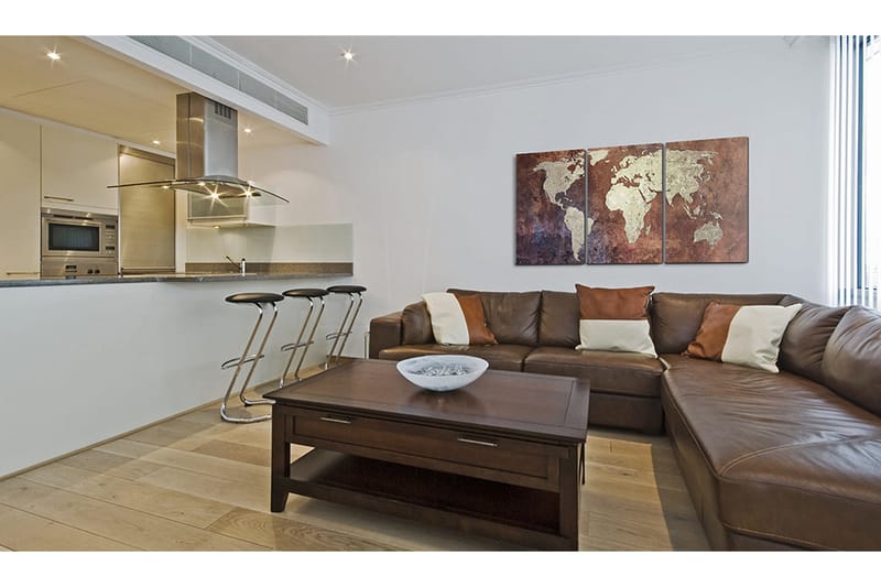 Tavle Stål Kontinenter 120X60 - Artgeist sp. z o. o. - Innredning - Bilder & kunst - Lerretsbilder