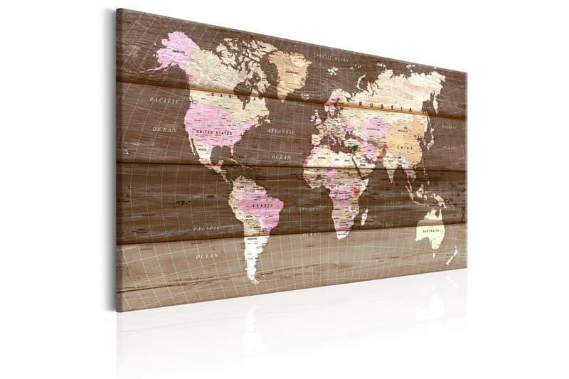 Tavle The Wooden World 90X60 - Artgeist sp. z o. o. - Innredning - Bilder & kunst - Lerretsbilder