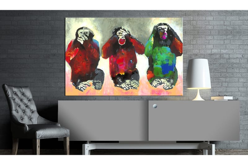 Tavle Three Wise Monkeys 90X60, Artgeist sp. z o. o.