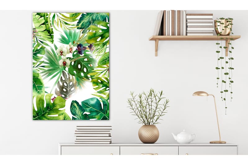 Tavle Tropical Shadow (1 Part) Vertical 40X60 - Artgeist sp. z o. o. - Innredning - Bilder & kunst - Lerretsbilder