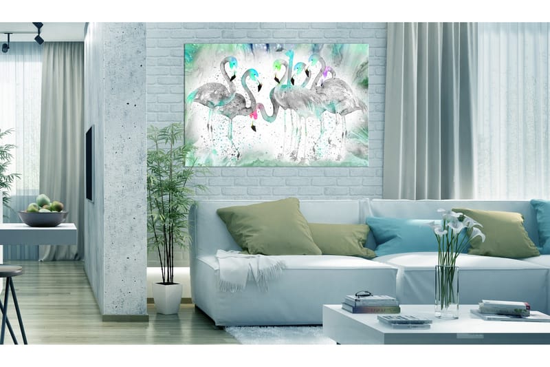 Tavle Turquoise Flamingoes 120X80, Artgeist sp. z o. o.