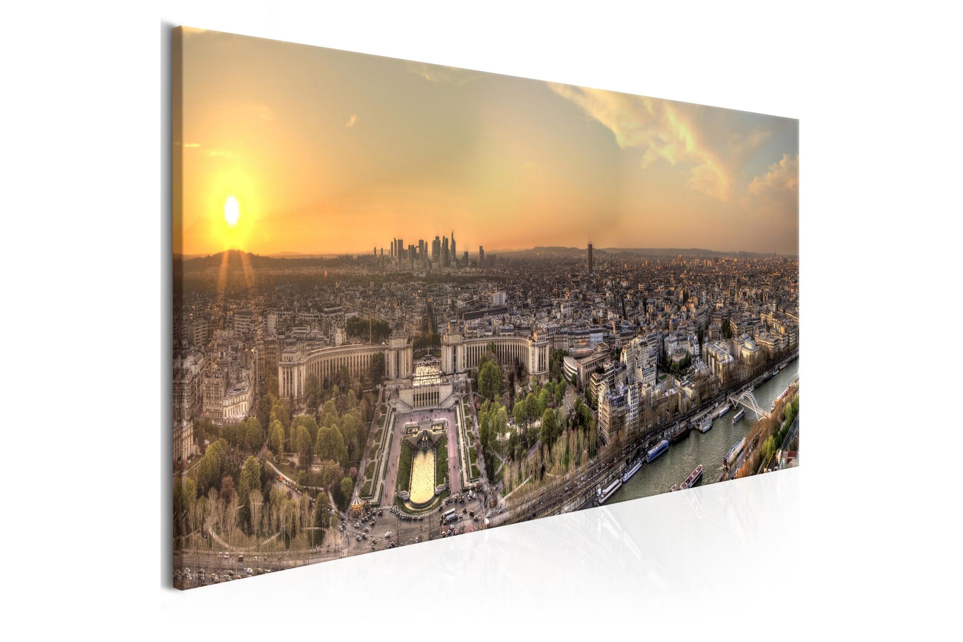Tavle View From Eiffel Tower (1 Part) Narrow 150X50 - Artgeist sp. z o. o. - Innredning - Bilder & kunst - Lerretsbilder