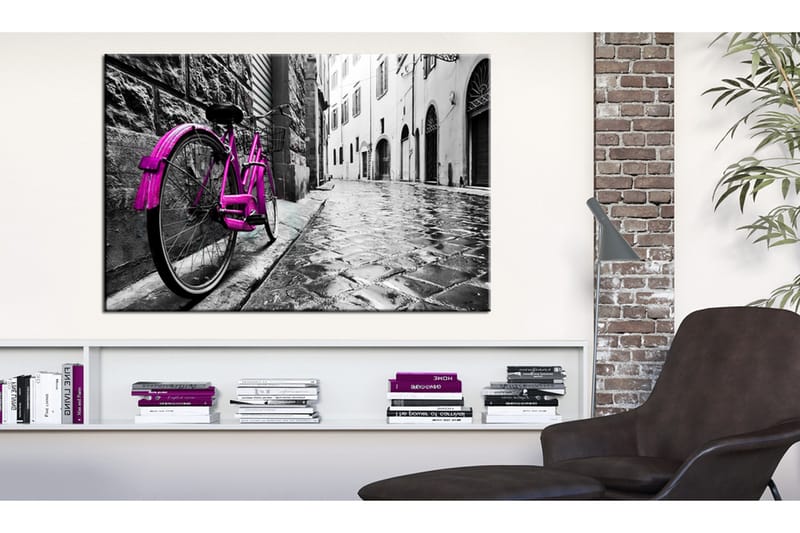 Tavle Vintage Pink Bike 60X40, Artgeist sp. z o. o.