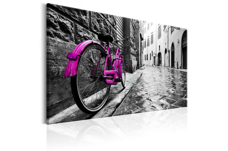 Tavle Vintage Pink Bike 60X40 - Artgeist sp. z o. o. - Innredning - Bilder & kunst - Lerretsbilder
