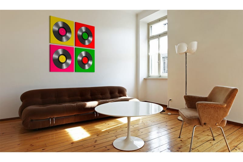 Tavle Vinyler: Popkonst 60X60 - Artgeist sp. z o. o. - Innredning - Bilder & kunst - Lerretsbilder