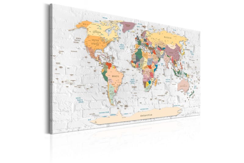 Tavle Walls Of The World 120X80 - Artgeist sp. z o. o. - Innredning - Bilder & kunst - Lerretsbilder
