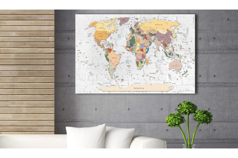 Tavle Walls Of The World 90X60, Artgeist sp. z o. o.