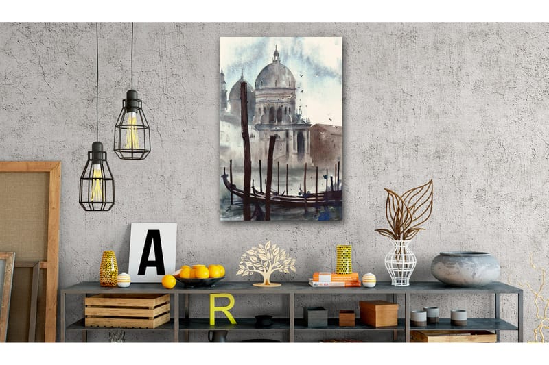Tavle Watercolour Venice 60X90 - Artgeist sp. z o. o. - Innredning - Bilder & kunst - Lerretsbilder