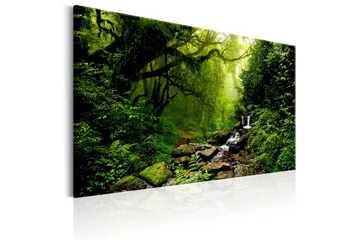 Tavle Waterfall In The Forest 120X80 - Artgeist sp. z o. o. - Innredning - Bilder & kunst - Lerretsbilder