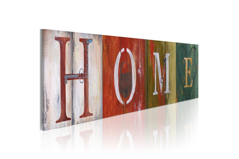 Tavle Welcome Home! 120X40 - Artgeist sp. z o. o. - Innredning - Bilder & kunst - Lerretsbilder