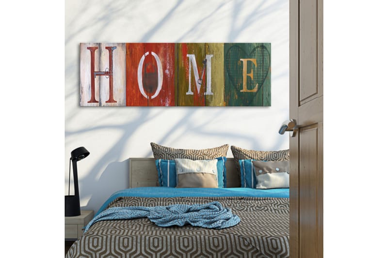 Tavle Welcome Home! 120X40 - Artgeist sp. z o. o. - Innredning - Bilder & kunst - Lerretsbilder
