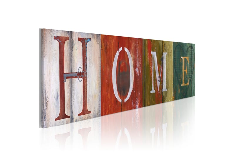 Tavle Welcome Home! 120X40 - Artgeist sp. z o. o. - Innredning - Bilder & kunst - Lerretsbilder