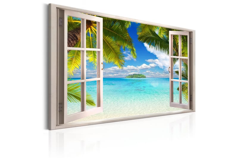Tavle Window: Sea View 120X80 - Artgeist sp. z o. o. - Lerretsbilder