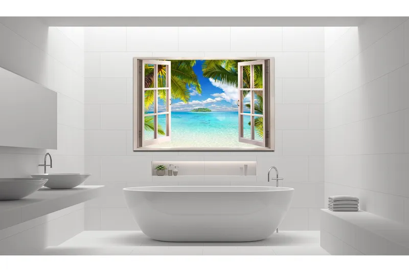 Tavle Window: Sea View 90X60, Artgeist sp. z o. o.