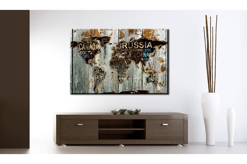 Tavle Wooden Border 90X60, Artgeist sp. z o. o.