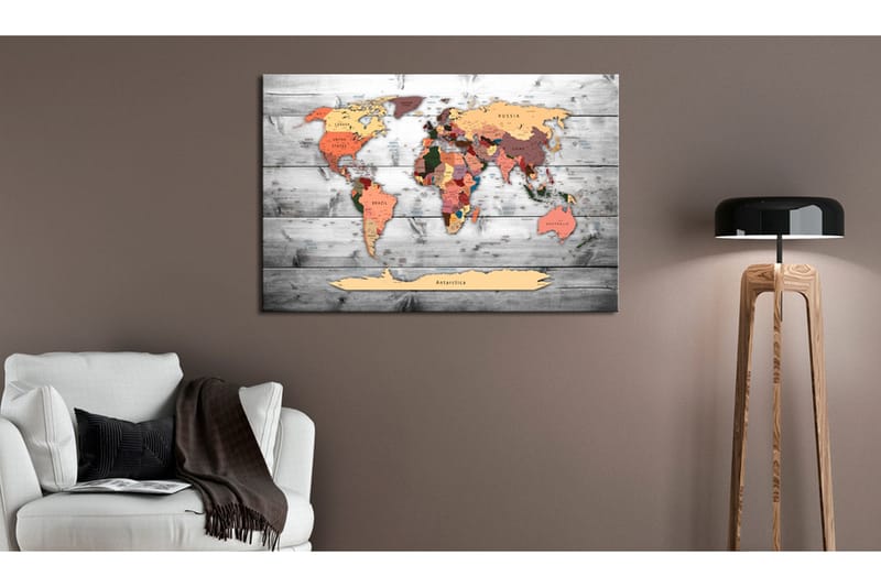 Tavle World Map: New Directions 60X40, Artgeist sp. z o. o.