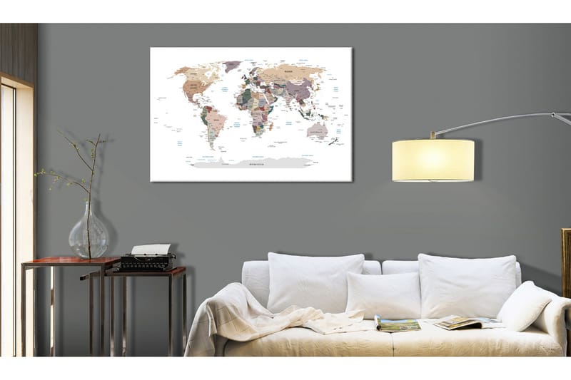 Tavle World Map: Where Today? 60X40, Artgeist sp. z o. o.