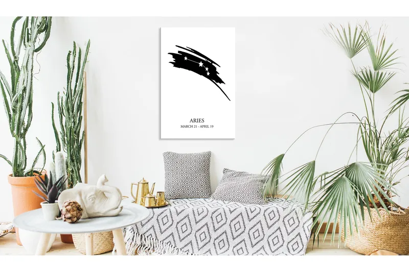 Tavle Zodiac Signs: Aries (1 Part) Vertical 40X60, Artgeist sp. z o. o.