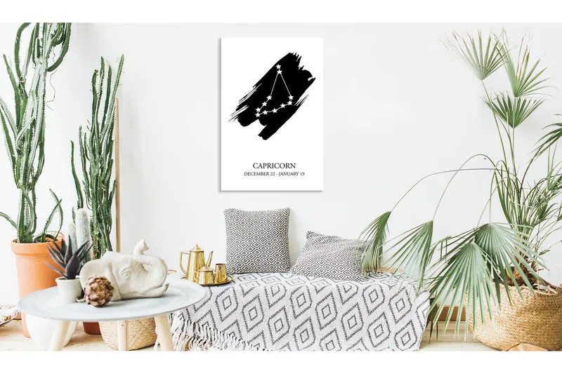 Tavle Zodiac Signs: Capricorn (1 Part) Vertical 40X60, Artgeist sp. z o. o.