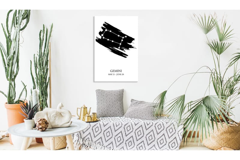 Tavle Zodiac Signs: Gemini (1 Part) Vertical 60X90, Artgeist sp. z o. o.