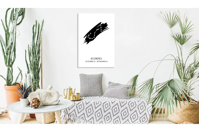 Tavle Zodiac Signs: Scorpio (1 Part) Vertical 40X60, Artgeist sp. z o. o.