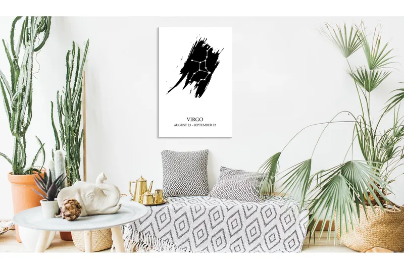 Tavle Zodiac Signs: Virgo (1 Part) Vertical 40X60, Artgeist sp. z o. o.