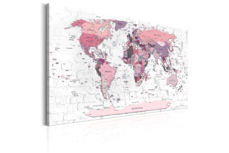 Tavle Pink Frontiers 90X60 - Artgeist sp. z o. o. - Innredning - Bilder & kunst - Lerretsbilder