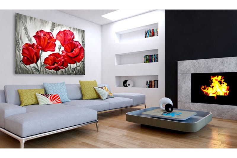 Tavle Poppies In Wheat 120X80, Artgeist sp. z o. o.