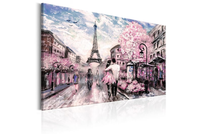 Tavle Pink Paris 90X60 - Artgeist sp. z o. o. - Innredning - Bilder & kunst - Lerretsbilder